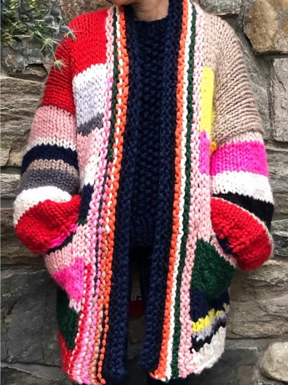 Loopy Mango Hand-Knit Merino Wool Women's Cardigan Sweater